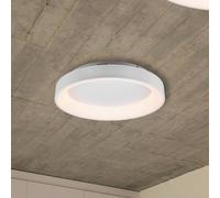 Trio Lighting Plafoniera LED Girona con telecomando, bianco Trio Lighting