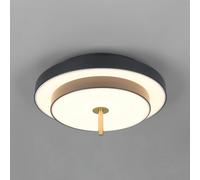 Trio Lighting Plafoniera LED Keaton, nero/oro, Ø 40 cm, CCT Trio Lighting