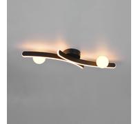 Trio Lighting Plafoniera LED Napoli, nero opaco, lunghezza 70 cm, metallo Trio Lighting