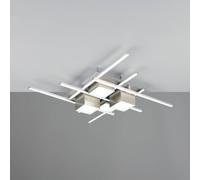 Trio Lighting Plafoniera LED Roger, nichel opaco, metallo, CCT, telecomando. Trio Lighting