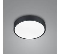 Plafoniera WACO LED dimmerabile D.30cm metallo nero 627413032