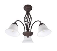 Trio Lighting Plafoniera Rustica, ruggine, 3 luci Trio Lighting