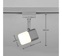 Trio Lighting Roubaix DUOline Faretto a binario LED, nichel opaco 78150107