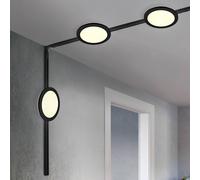 Trio Lighting Set binari DUOline Camillus nero 3 m a 6 luci LED a 2 luci Trio Lighting