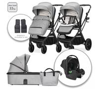 Trio Lorelli Glory Grey + Seggiolino Auto i-Size R129 Portata 22 Kg