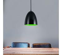 Trio Lusso Lampada a Sospensione LED 6,5W 1 Luce Nera Lunga 130x19 cm