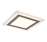 Trio-Leuchten Plafoniera LED Morgan 641510207 – metallo bianco opaco, acrilico, 46W, telecomando