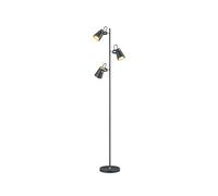 Lampade da terra 3 diffusori orientabili metallo EDWARD 408800332 nero e oro