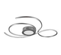 Plafoniera MITA LED cerchi 3D con regolazione intensità D.51cm bianca 629210331