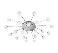 Plafoniera BULLET LED con 21 diffusori vetro bianco dimmerabile D.97cm metallo acciaio 641412107