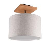 Plafoniera ELMAU legno con paralume sabbia 602100130