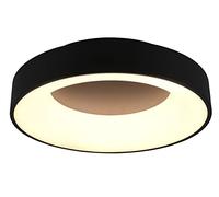 GIRONA PLAFONIERA MODERNA DIAMETRO CM 45 CON LED 27W LUCE 3000K DIMMERABILE NERA