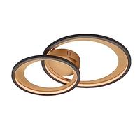 Plafoniera GROOVY LED 3 cerchi con funzione di regolazione intensità gemme trasparenti bianca 642110331