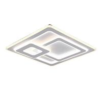 Plafoniera MITA LED quadrati 3D con regolazione intensità L.52cm bianca 629219331