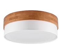 Plafoniera SEASONS legno naturale e paralume D.50cm bianco 611500301
