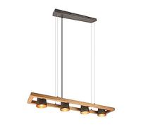 TRIO Leuchten Bell lampada a sospensione E14 4 x 40 W La: 100 P: 21 cm, 301900467, Bell [Lampade per Interni > Lampade a Sospensione]