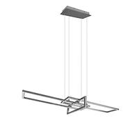 Sospensione SALINAS LED triplo rettangolo con regolazione intensitò acciaio satinato 320310307