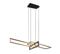 Sospensione SALINAS LED triplo rettangolo con regolazione intensitò oro+nera 320310308