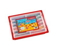 STABILO Trio thick - Matita colorata triangolare - School Box da 96-12 Colori assortiti