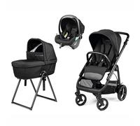 Trio Veloce Culla Belvedere Primo Viaggio Lounge TRUE BLACK Peg Perego