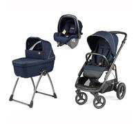 Trio Veloce TC + Culla Belvedere + Primo Viaggio SLK BLUE SHINE Peg Perego