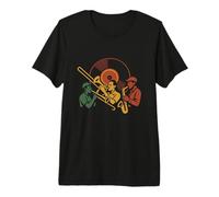 Trio Vintage Ska Horn Maglietta Premium