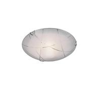 TRIOLIGHTING SANDRINA PLAFONIERA D.30 1XE27 VETRO BIANCA