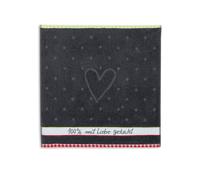 Triolino tè asciugamano di spugna 100% Amore 50 centimetri x 50 cm 100% cotone