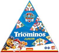 TRIOMINOS Junior - Edizione Paw Patrol - Gioco del domino per bambini dai 3 anni - Domino a 3 facce - Osservazione e associazione - Triomino a due facce o puzzle