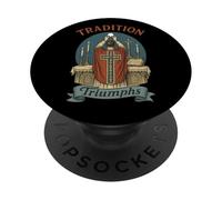 Trionfa la Tradizione - Santa Chiesa Cattolica - Eucaristia PopSockets PopGrip Adesivo