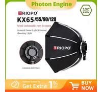 TRIOPO KX 65cm 90cm Softbox Octagon ombrello Light Box per Godox AD200 V1 Speedlite Flash Light accessori per Studio fotografico