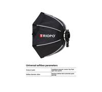 TRIOPO KX 65cm Octagon Softbox Umbrella per AD200 V1 Speedlite - Accessorio per Illuminazione da Studio Fotografico