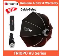 TRIOPO Serie K3 Softbox ottagonale a configurazione rapida Bowens Mount per Sokani X100 X60 Mini Aputure 300c 200xS Godox LED Luce video