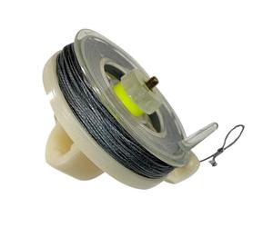 Trip Alarm Wire - Cavo di sicurezza perimetrale da 25 metri con bobina riutilizzabile, sistema di allarme anticipato resistente alle intemperie, per campeggio, fienile, campeggio, protezione, tenda