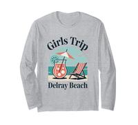 Trip Delray Beach Girls Travel Crew Florida Besties Maglia a Manica