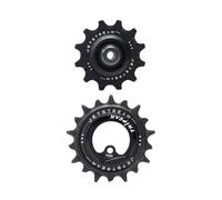 TRiPEAK Set di pulegge per rotellina di tensione con cuscinetto ceramico sovradimensionato 12/18T per deragliatore posteriore Shimano serie R92xx, colore nero