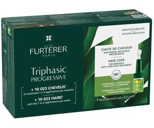 Triphasic Progressive Gentech Trattamento Anticaduta Longevita' E Densita' 8 Fiale Da 5,5 Ml