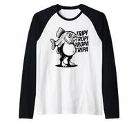 Tripi Tropi Tropa Tripa Italiano Brainrot Meme Maglia con Maniche Raglan