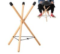 Tripiede Di Supporto Per Le Mani, Del Tamburo Della Lingua In Acciaio In Legno, Del Supporto Del Rullante Portatile, Supporto Per Rullante In Legno Massiccio Regolabile, Supporto Per Tam