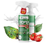 Tripla Azione Spray 1 Lt | Con Olio di Neem, Estratto di Ortica ed Equiseto | Naturale, Pronto all’Uso, Zero Residui | Protezione e Rinforzo per Piante e Orto
