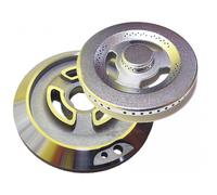 TRIPLA CORONA COMPLETA BRUCIATORE + SPARTIFIAMMA CROMATO CUCINA SMEG [EEK: Conforme]