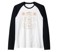 Tripla Luna Dea Equate Tarocchi Card Wiccan Strega Pagana Maglia con Maniche Raglan