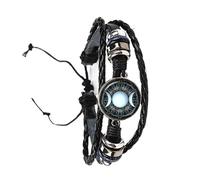 Tripla Luna Dea Wicca Pentagramma Magico Amuleto Talismano Uomo Donne Braccialetto Tibetano Gioielli Alla Moda Regalo Per Famiglia Talismano