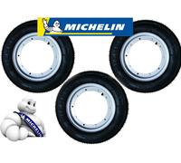 TRIPLA RUOTE COMPLETE MICHELIN 3.00 10 S83 PER PIAGGIO VESPA 50 HP VESPA 50 N