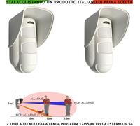 Tripla Tecnologia Esterno 2 Rilevatori Antifurto Discriminano Animali 20 Kg 60 C