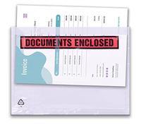 Triplast 1000 x A4 - Raccoglitore con documenti stampati (328 x 230 mm) | Buste in plastica trasparente con chiusura ermetica | Allega fatture, liste di imballaggio e note di consegna ai pacchi
