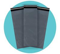 Triplast 12 x 36 ", in plastica, per spedizioni postali, colore: grigio (Confezione da 200)