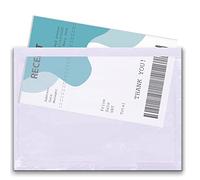 Triplast 3.000 x A6 - Raccoglitore chiuso con documenti in tinta unita (158 x 110 mm) | Buste in plastica trasparente con chiusura ermetica | Allega fatture, liste di imballaggio e note di consegna ai pacchi