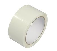 Triplast Nastro adesivo per imballaggi a basso rumore, 48 mm x 66 m, colore bianco (confezione da 2)