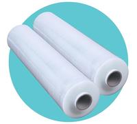 Triplast 2 rotoli da 400 mm di pellicola trasparente per pallet, rotolo extra lungo, nucleo standard, spessore 17 mu | pellicola termoretraibile, pellicola trasparente, pellicola trasparente |